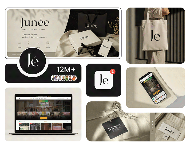Junée Brand Identity & E-Commerce Web Design