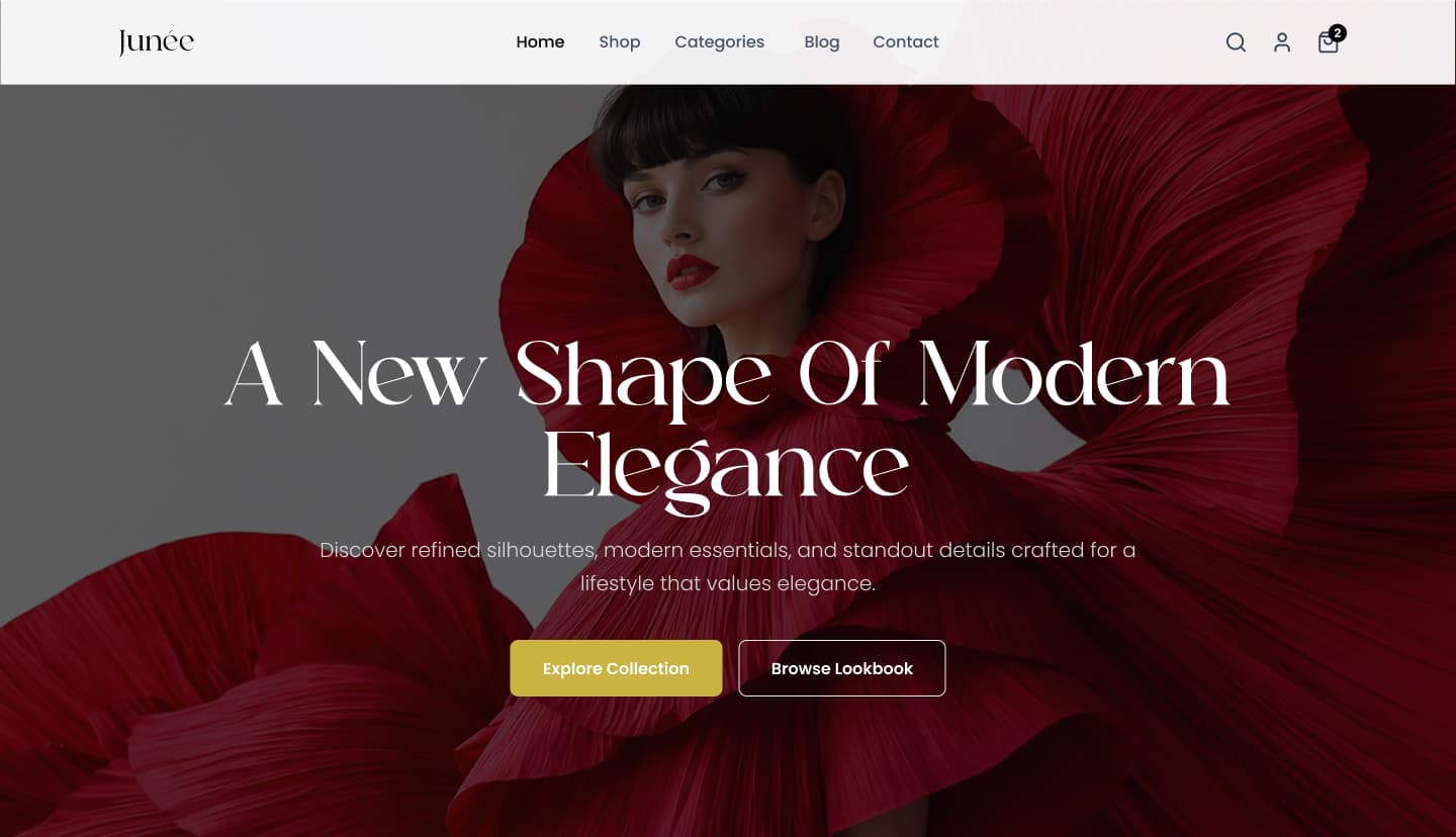 Junee - Ecommerce Clothing Brand