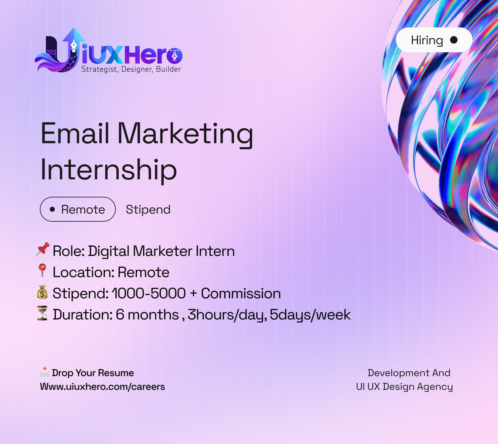 🚀 We’re Hiring: Email Marketing Intern thumbnail